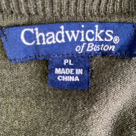 Chadwick’s Green Side Button Sweater - Picture 5 of 6